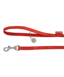 LAISSE MC LEATHER 1.2M 20MM ROUGE